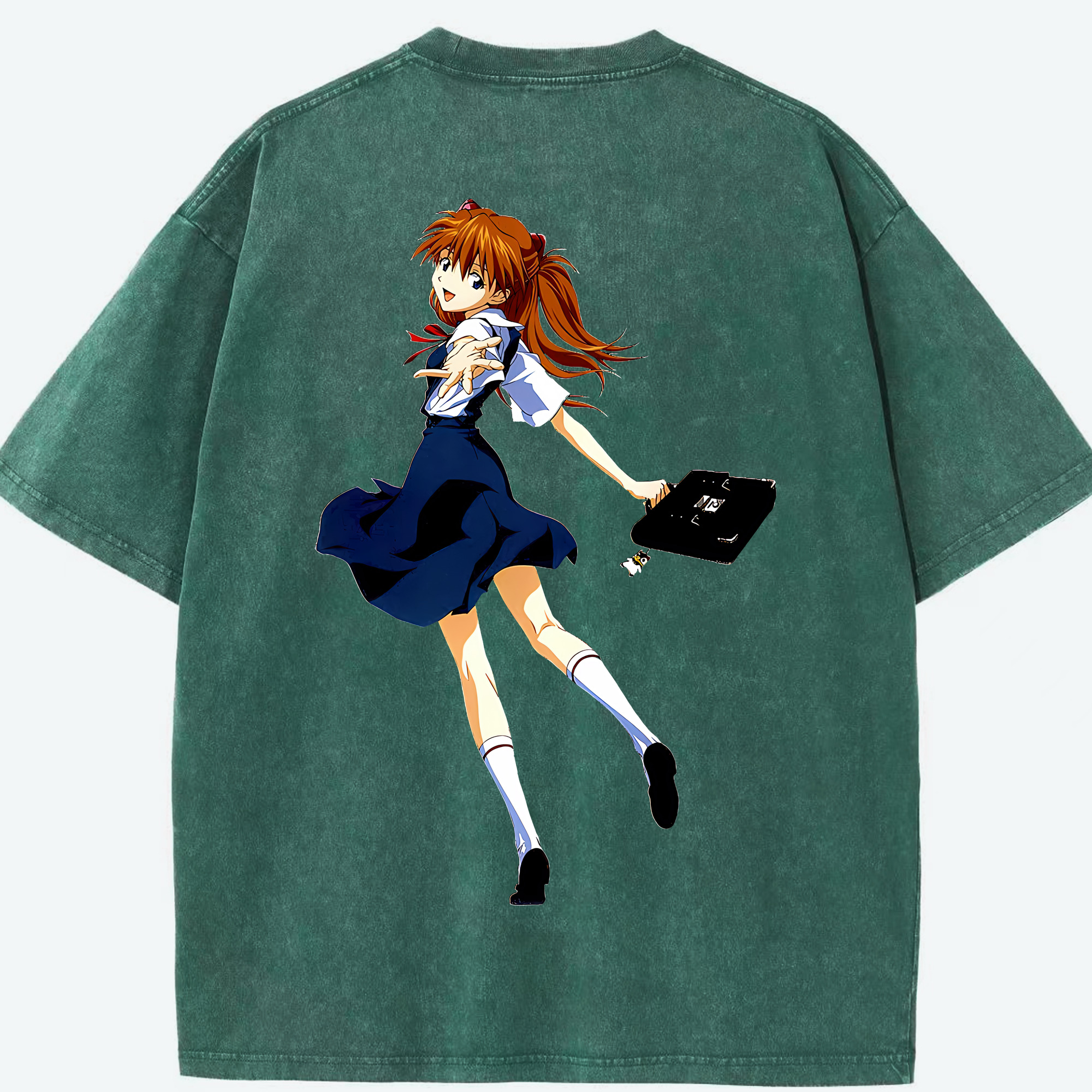 （画像用） EVA 新世紀エヴァンゲリオン 綿100% ヴィンテージ風 半袖Tシャツ（背面プリント）